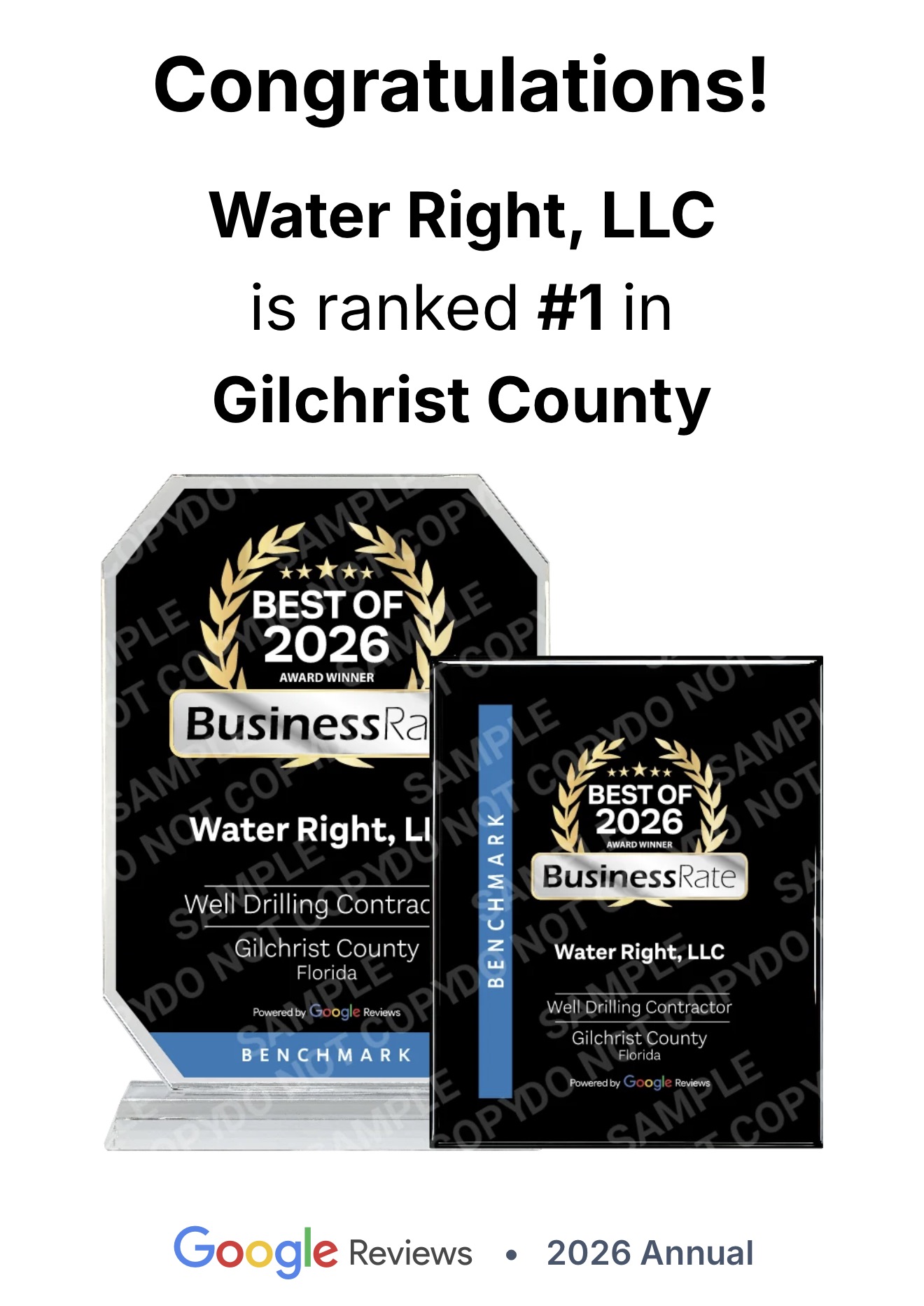 Water Right LLC - Best of 2026 Award Winner, #1 Well Drilling Contractor in Gilchrist County, FL